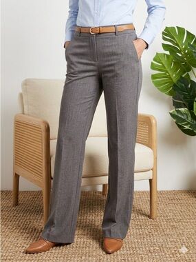 Kenneth Cole New York Amanda Pant Charcoal Heather Gray Dress Pants  Size 4
